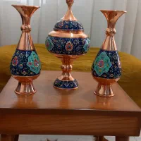 ظروف مسی قلم زنی شده فوق العاده شیک و تمیز