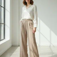 شلوار بگ شانتون (صوفیا) در سایزبندی