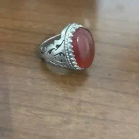 انگشتر نقره عقیق رکاب دستساز