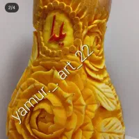 حکاکی کدو وهندوانه شب یلدا|صنایع دستی و سایر لوازم تزئینی|مراغه, |دیوار