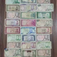 30 برگ اسکناس متنوع پهلوی به همراه 30 برگ هدیه