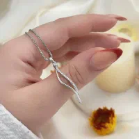 پلاک زنجیر دوحلقه نقره اصلی ۹۲۵