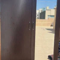 کمد چوبی دو درب با آینه