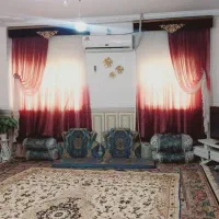 فروش دو عدد پرده همراه با لمثه و میله
