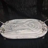 سینی پذیرایی‌ و اردو‌ خوری ‌سنگ‌مصنوعی