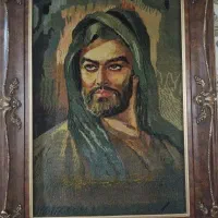 تابلو فرش دست باف شمایل امام حسین (ع)