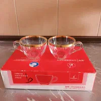 فنجان لب طلا استکان چای خوری لب طلا