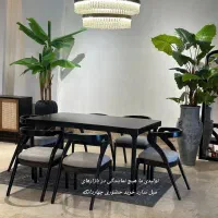ارغوان میز ناهار خوری سبکِ منبتی با صندلی ژینا|میز و صندلی غذاخوری|تهران, مینیسیتی (شهرک نفت)|دیوار