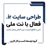 طراحی سایت حرفه ای ویژه نت ملی / از ۳.۹ تومن/ سئو