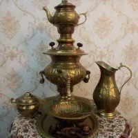 سماور برنجی .ذعالی ۳ لیتری کوی مدرس