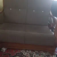 مبل ،  دونفره ویک سه نفره چوب گردو