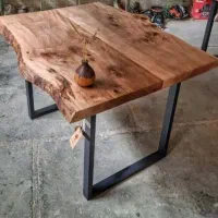 چوب گردو روستیک میز ناهار خوری جلو مبلی کنسول