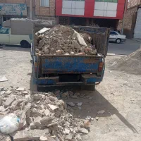 حمل زباله ونخاله باکارگربدون کارگر