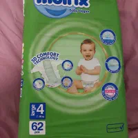 پوشک مولفیکس سایز 4 بسته 62 تایی