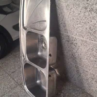 سینک توکار دو لگنه ورق ضخیم|مصالح و تجهیزات ساختمان|کرج, شهرک پردیسان|دیوار