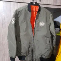 کاپشن خلبانی سبزرنگسایزLلارج