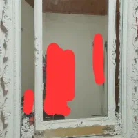 اینه کنسول سفیدبسیاربزرگ