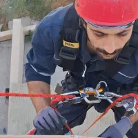 راپل ، کار در ارتفاع ، بدون داربست ، بدون جرثقیل ،