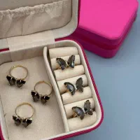 (فروشگاه ساعت و بدلیجات گلچین)انگشتر پروانه شیک|بدلیجات|تبریز, |دیوار