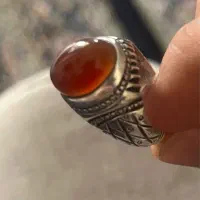 انگشتر نقره عقیق عیار ۹۲۵