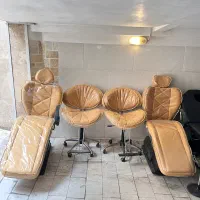 لوازم ارایشگاه در حد نو ارسال رایگان صندلی تخت تتو