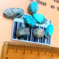 ۷عدد نگین فیروزه شجر اصل نیشابور|جواهرات|خمین, |دیوار