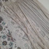 پرده تزئینی و دستک تورحاشیه دار و چوب پرده گرد|پرده، رانر، رومیزی|مشهد, حجاب (شهرک غرب)|دیوار