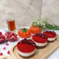 کوکی های کافی شاپی جارکیک ردولوت چیزکیک انار