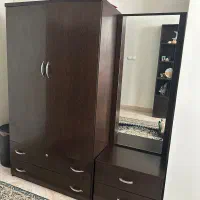 سرویس تخت و کمد کامل به همراه کمد ،کتابخانه،اینه|تخت و سرویس خواب|کرج, دهقان ویلا|دیوار