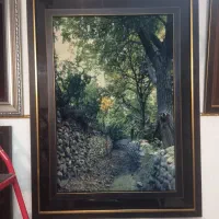 تابلو فرش دستباف کوچه باغ خاطره ها ،تبریز golha