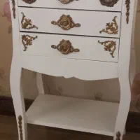 میز تلفن رنگ سفید