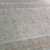 دو عدد قالی ۶ متری کرم رنگ