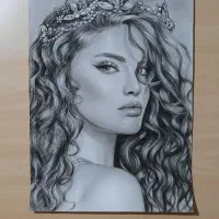 تابلو سیاه قلم دکور