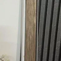 پرده زبرا کرم قهوه ای