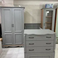 سـرویس خواب کودک و نـوزاد طوسی رنگ+