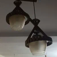 لوستر چوبی زیبا|لوستر و چراغ آویز|گنبد کاووس, |دیوار