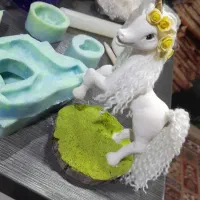 اسب تکشاخ خمیری|مجسمه، تندیس، ماکت|مشهد, نوید|دیوار