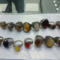 انگشتر نقره عیار ۹۲۵ پانزده عددروی هم گرمی ۲۰۰ت|جواهرات|مهریز, |دیوار