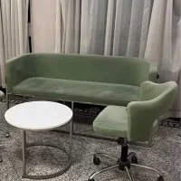 فروش فوری آینه چراغدار قدی،استندلاک و کاناپه برند