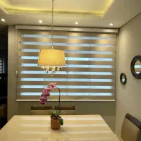 پرده زبرا  شید  چاپی لوگو  اداری  آشپزخانه کافه