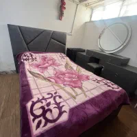 ست تخت خواب یکونیم نفره جک دار،میز آرایش،کمددرحدنو|تخت و سرویس خواب|مشهد, فرهنگیان (شهرک غرب)|دیوار