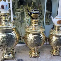 سماور گازی ۵۰ لیتری طلایی