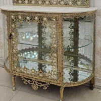 کنسول ، آینه و شمعدان برنجی مدل|بوفه، ویترین، کنسول|تهران, خاوران|دیوار