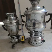 دو عدد سماور گازی و برقی، کم کار و ورق ضخیم