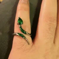 انگشتر نقره با آبکاری طلا سفید