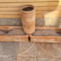 میز تلفن چرمی با ۲صندلی و ۶گلدان|میز تلفن|کرمان, |دیوار