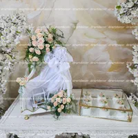 خنچه عروس با گل طبیعی (مشهد)|صنایع دستی و سایر لوازم تزئینی|مشهد, آزادشهر|دیوار