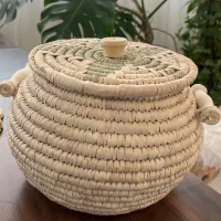 خمره و دیوارکوب حصیری