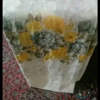 پرده حر یر گلدار