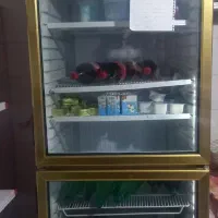 یخچال مغازه‌ای ایستاده دو درب شیشه‌ای  کاملا نو|فروشگاه و مغازه|سیوان, |دیوار